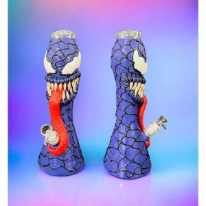 14″ Monster Glass Beaker Bong – Venom’s Fury Hand-Painted