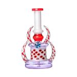 7.5″ Spiral Horns Mini Horned Polka Dot Dab Rig