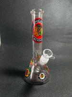 10" Chicago Blackhawks Inspired Borosilicate Glass Beaker Bong