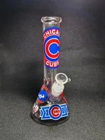 10" Chicago Cubs Beaker Glass Bong