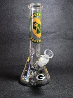 10 Inch Green Bay Packers Borosilicate Glass Beaker Bong