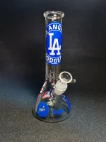 10" LA Dodgers Borosilicate Glass Beaker Bong