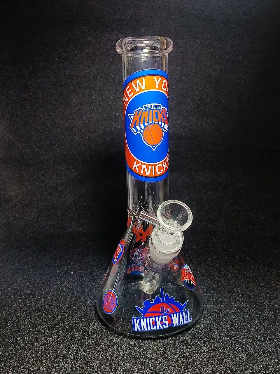 10 Inch New York Knicks Beaker Glass Bong