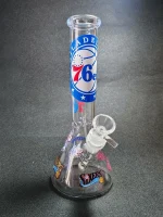 10" Philadelphia 76ers Beaker Glass Bong