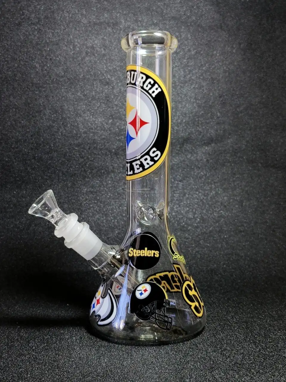 10 Inch Pittsburgh Steelers Beaker Glass Bong - Image 4