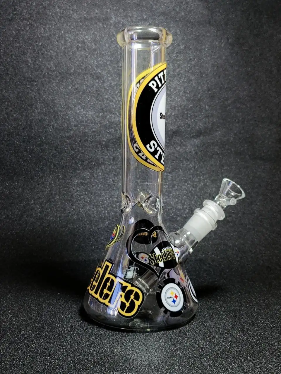 10 Inch Pittsburgh Steelers Beaker Glass Bong - Image 2
