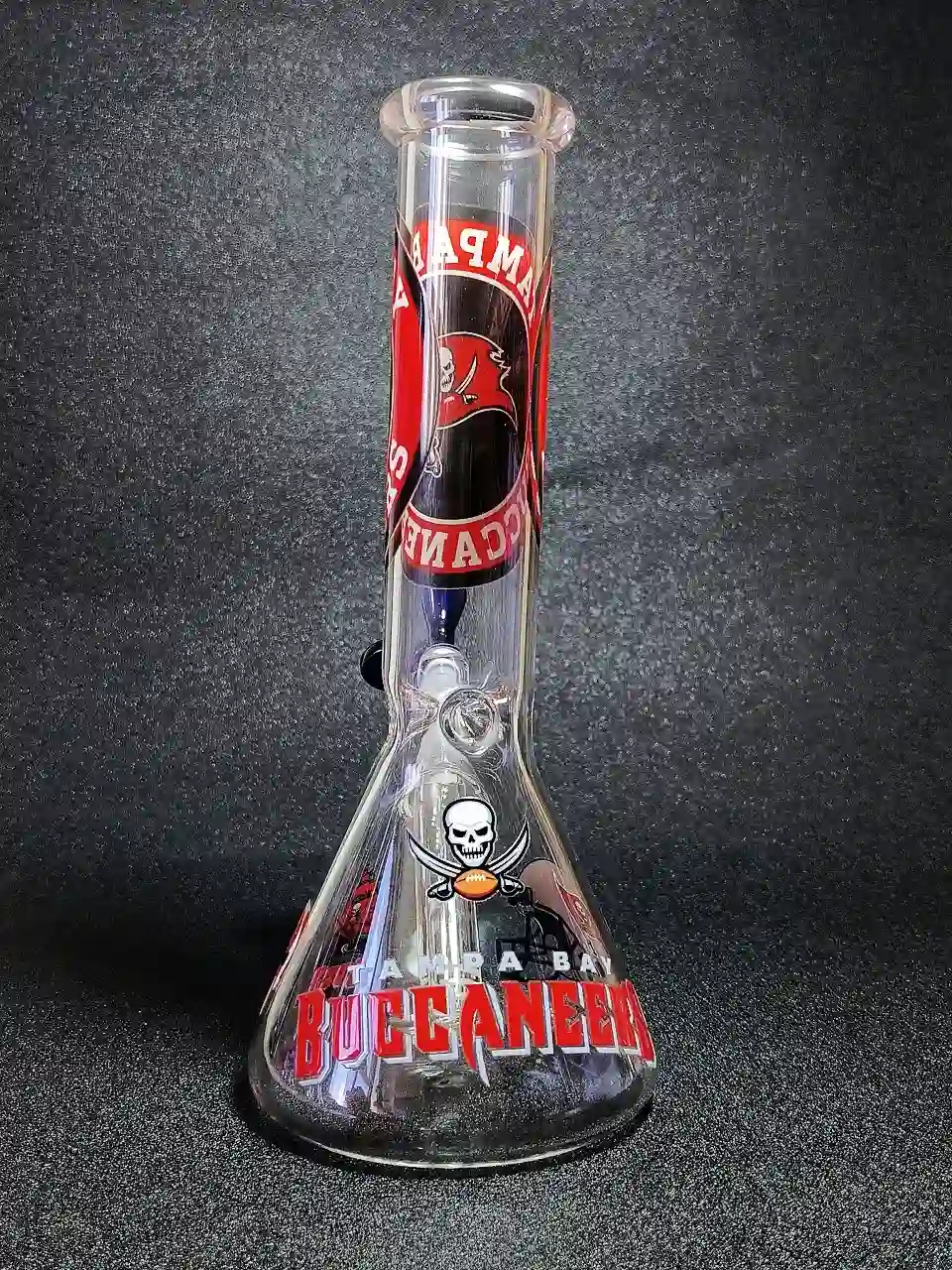 10 Inch Tampa Bay Buccaneers Beaker Glass Bong - Image 4