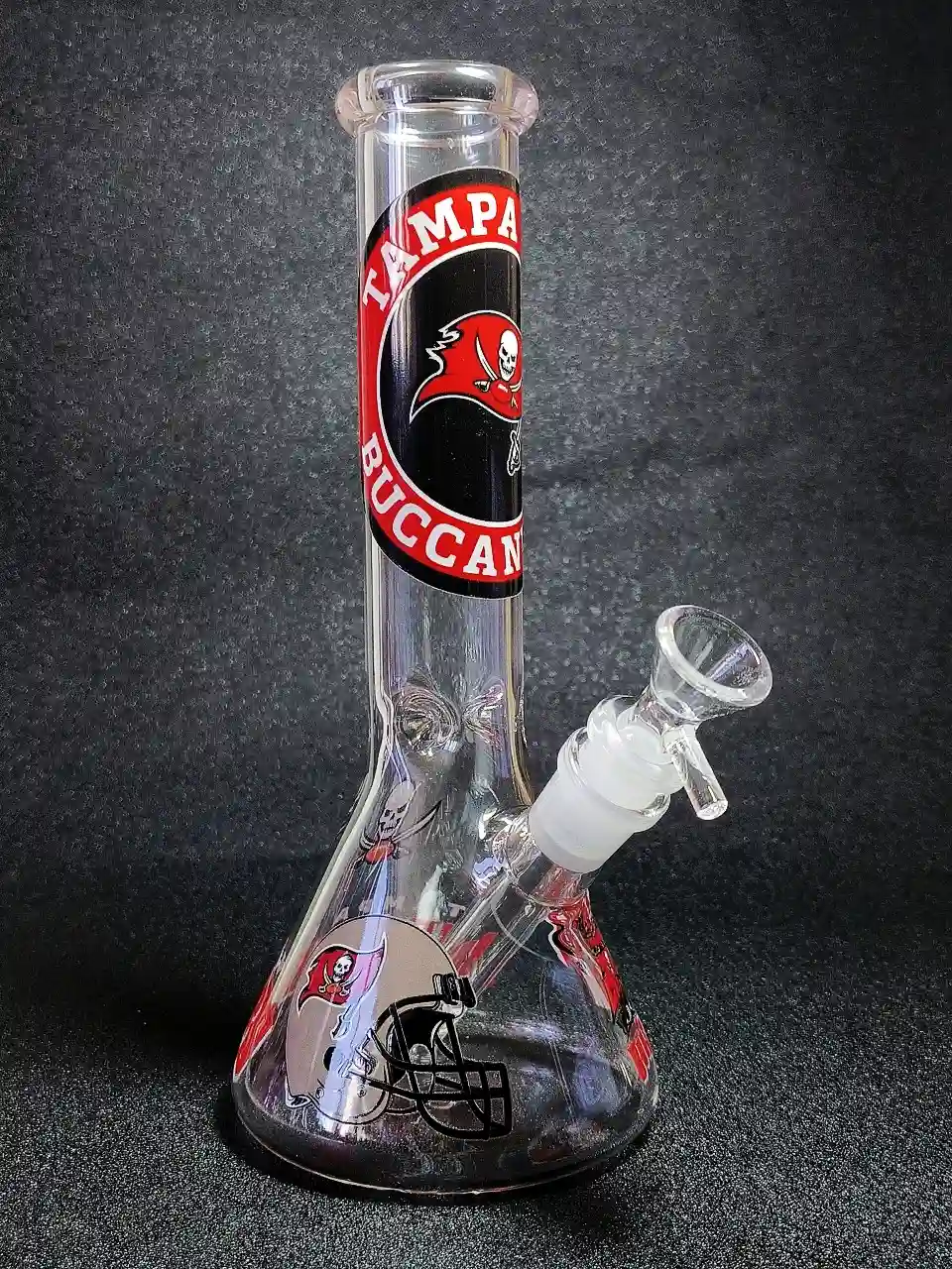 10 Inch Tampa Bay Buccaneers Beaker Glass Bong - Image 2