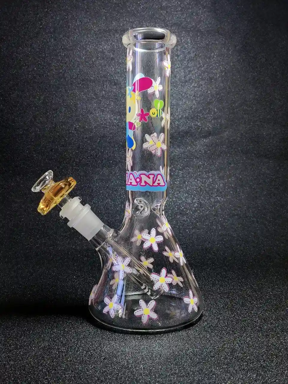10" Usahana Flower Garden Beaker Glass Bong - Image 2