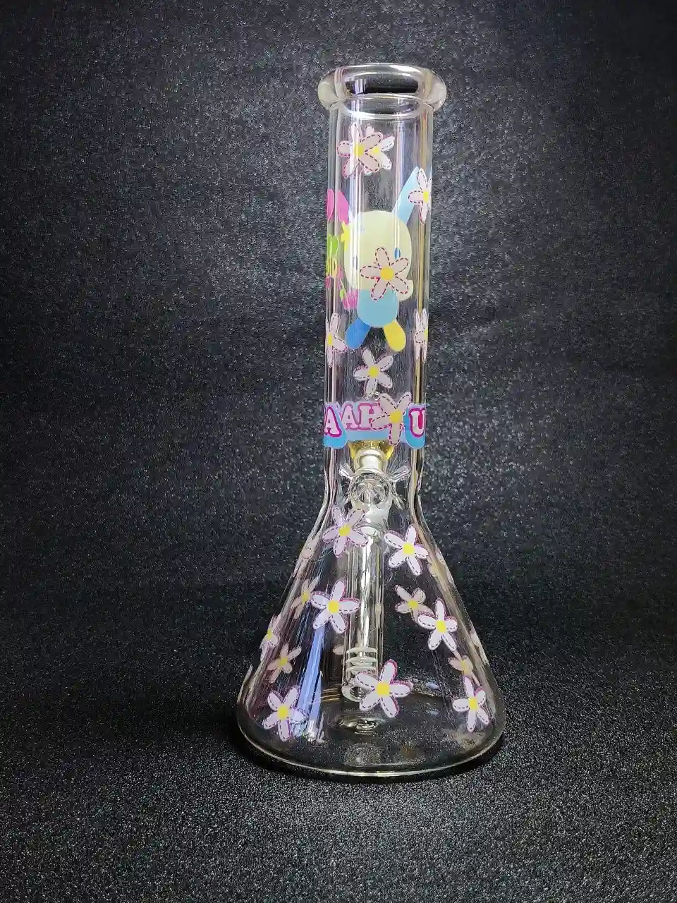 10" Usahana Flower Garden Beaker Glass Bong - Image 3