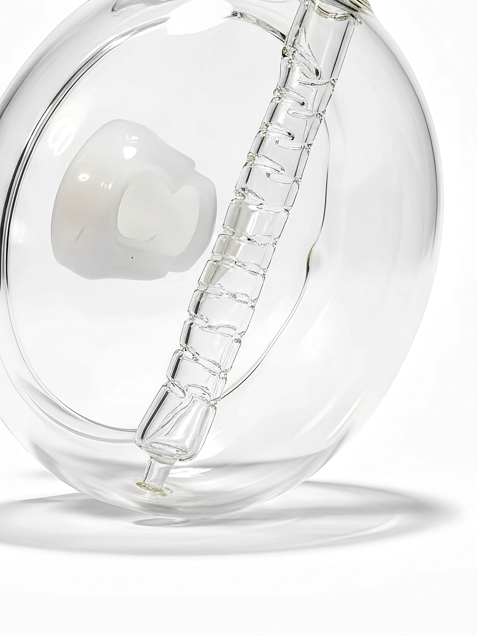 10-Inch Crystal Clear Dual-Percolator Beaker Bong - Image 3