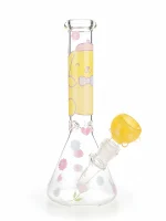 Pompompurin Flower Beaker Glass Bong, 10 Inch Borosilicate