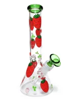 Strawberry Fields 10 Inch Beaker Glass Bong