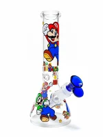 Level-Up Super Mario & Friends 10-Inch Beaker Glass Bong