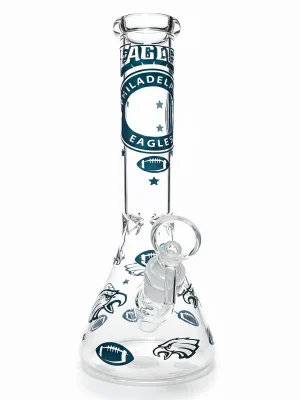 10-Inch Philadelphia Eagles Fly High Beaker Bong