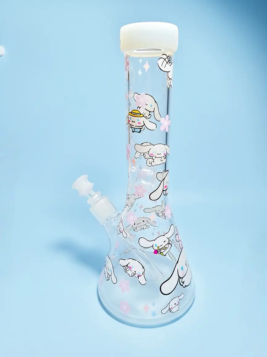 Cinnamoroll × Cookies 13-Inch 5mm Beaker Glass Bong - Image 2