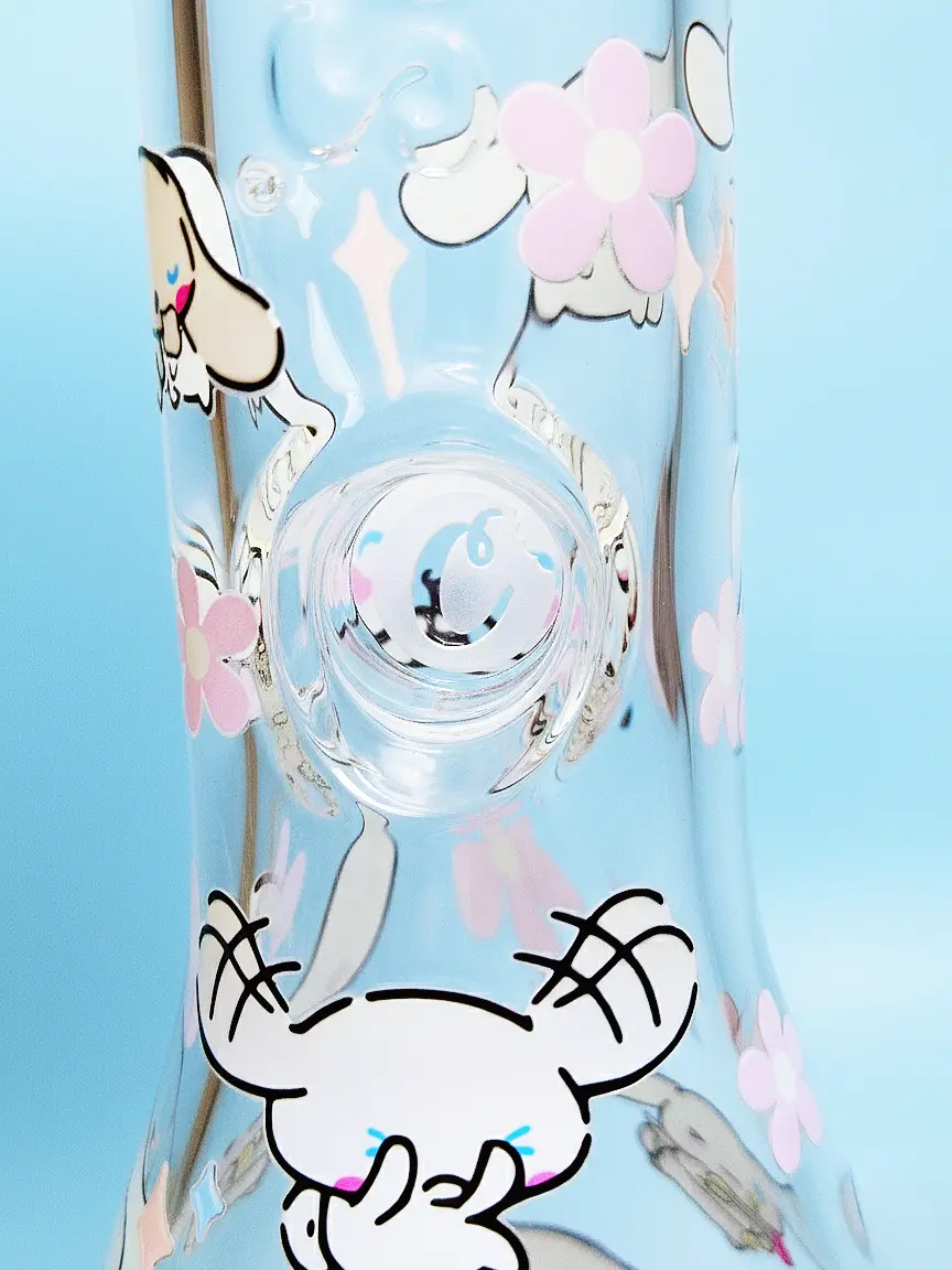 Cinnamoroll × Cookies 13-Inch 5mm Beaker Glass Bong - Image 5