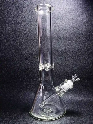 14" Clear 7mm Thick Glass Beaker Bong