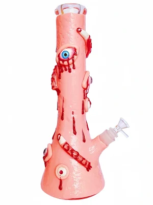 Pink Stare 14-Inch 7mm Thick Monster Bong