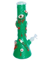Green Overseer 5-Eye Monster Bong, 7mm Borosilicate Glass