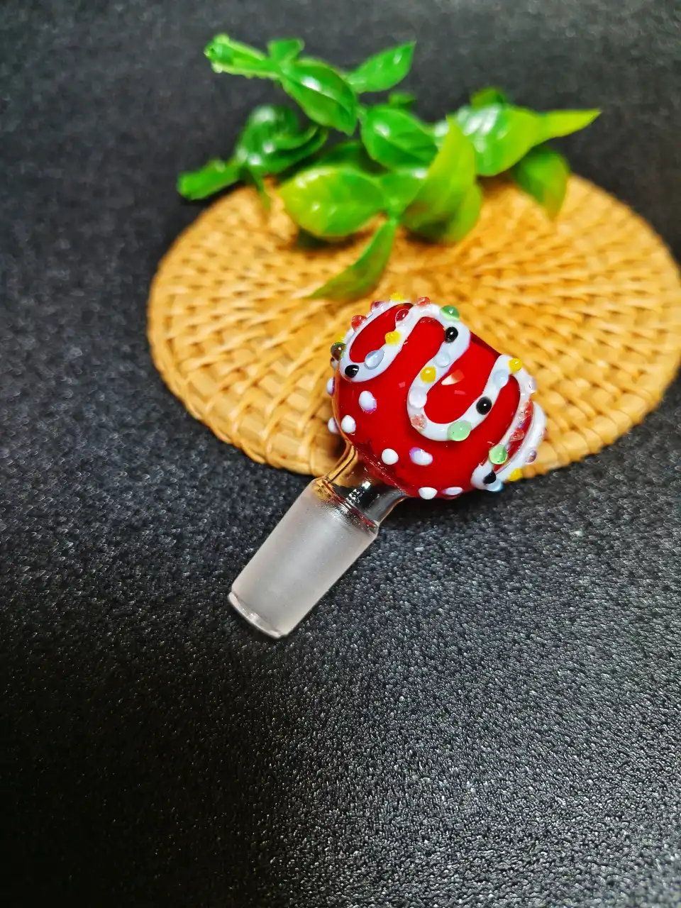 14mm Male Festive Candy Style Borosilicate Glass Bong Bowl - Image 5