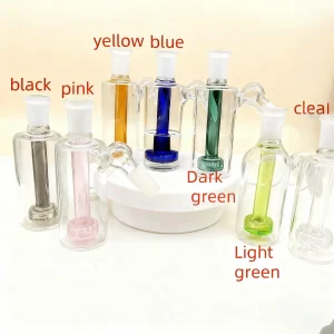 14mm Male 45° Disc Perc Glass Ash Catcher