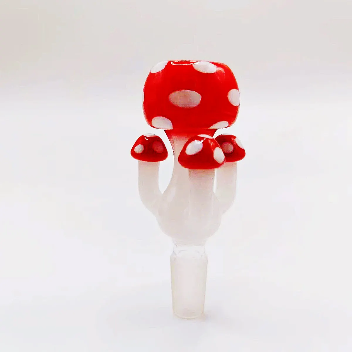 14mm Red Spotted Mushroom Glass Bong Bowl