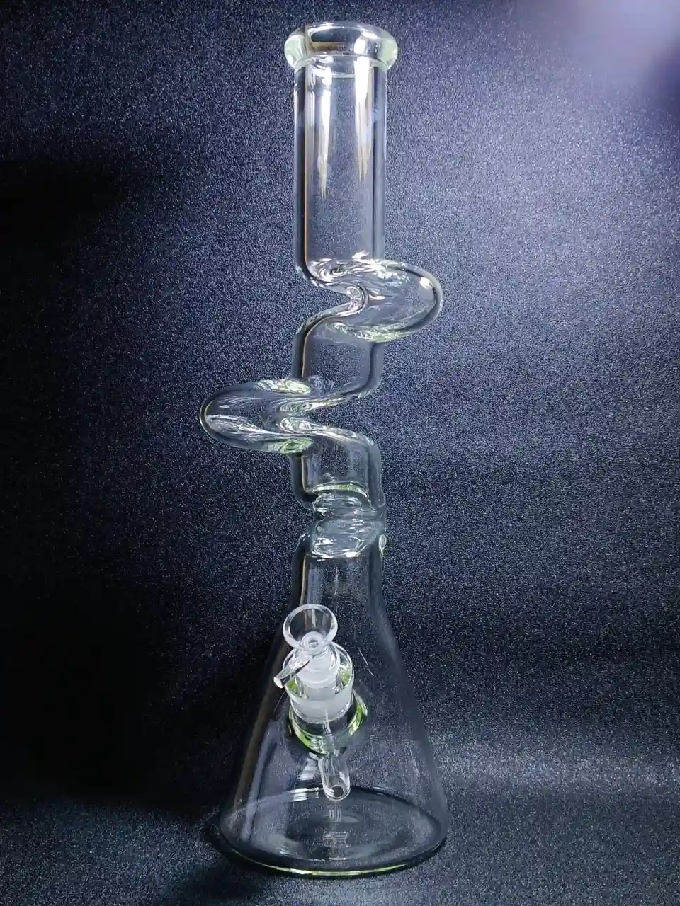 Zig-Zag 18-Inch 7mm Borosilicate Zong Beaker Bong - Image 2