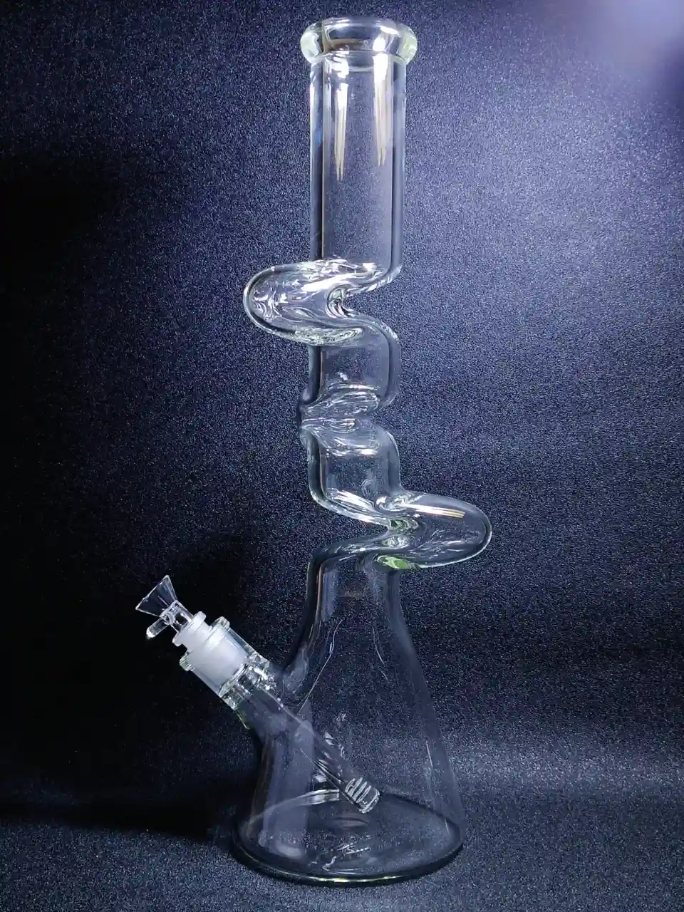 Zig-Zag 18-Inch 7mm Borosilicate Zong Beaker Bong - Image 5
