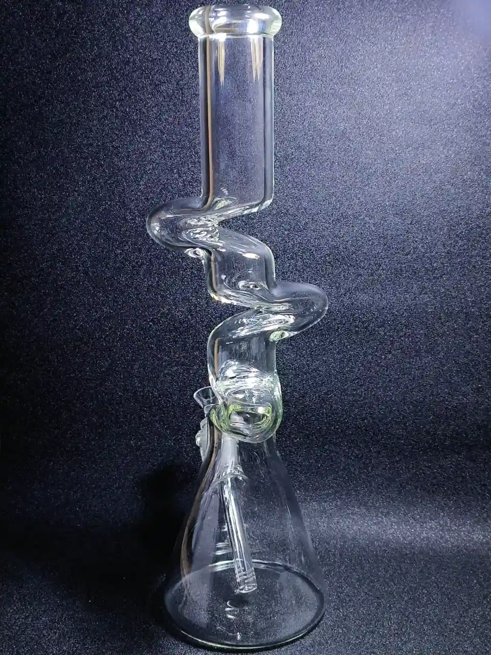 Zig-Zag 18-Inch 7mm Borosilicate Zong Beaker Bong - Image 4