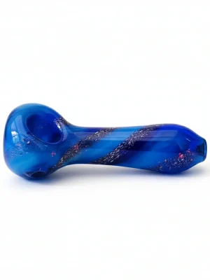 4.5-Inch Stardust Nebula Glass Spoon Pipe