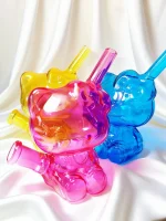 3D Neon Chrome Hello Kitty Mini Bubbler