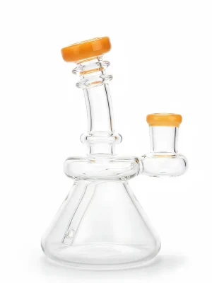 5-Inch Yellow Mini Lab Beaker Glass Bong