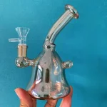 6-inch Iridescent Handbell Glass Bong