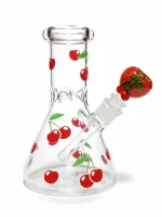 8 Inch Mini Cherry Orchard Beaker Glass Bong