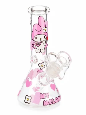 My Melody Pink Pastel Beaker Glass Bong