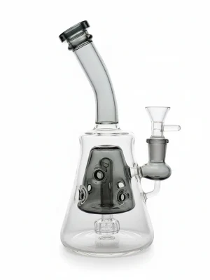 8-inch Dual-Perc Showerhead & Swiss Glass Bong