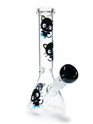 Chococat Winter Noir 10-Inch Beaker Glass Bong