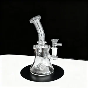 7-Inch Crystal Clear Showerhead Percolator Dab Rig