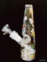 8 Inch Mini Trippy Conical Glass Water Pipe