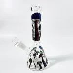 10-Inch Dark Forest Mushroom Beaker Glass Bong