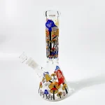 Sun-Dappled Mushroom Beaker Glass Bong