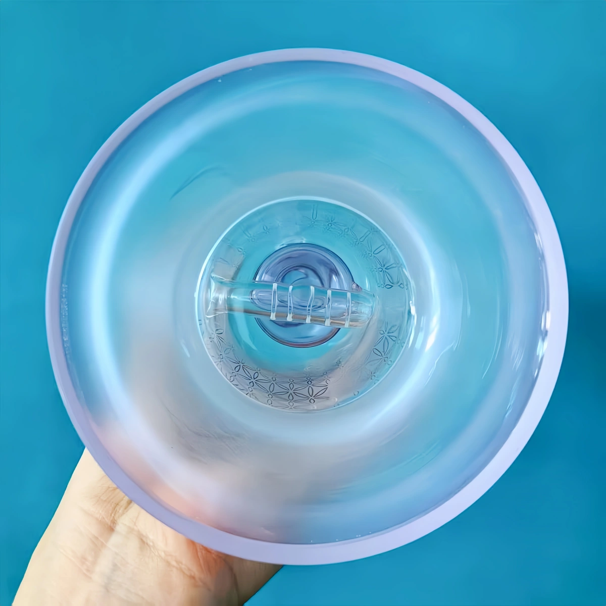 8.7 Inch Pink Dual-User Sharing Glass Bong with Two Mouthpieces - Image 4