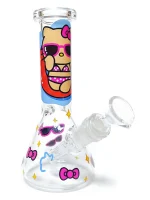 Hello Kitty Beach Day 8 Inch Beaker Glass Bong