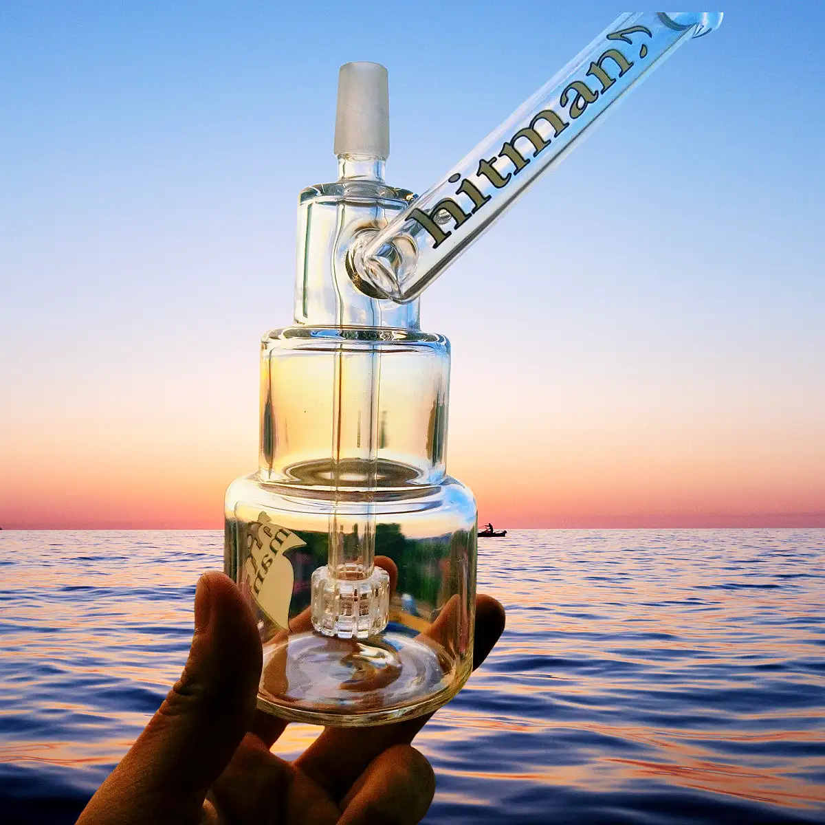 Hitman 7.5-Inch Triple-Chamber Matrix Mini Bong
