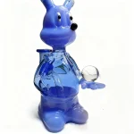 Blue Honey Bear Glass Bubbler Bong