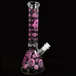 Morty & LV-Inspired Pink Beaker Glass Bong