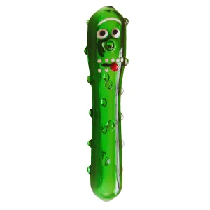 4-Inch Pickle Rick Glass Hand Pipe