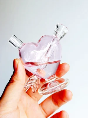 Cute Pink Heart 2.7-Inch Ultra-Mini Bubbler