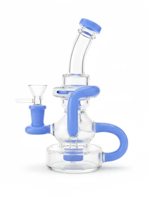 7.5-Inch Showerhead Perc Recycler Borosilicate Glass Bong